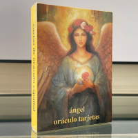 Spanish Oracle Deck Angels Tips Beautiful 44 Cards Fortune Telling Tarot Runes Divination with Meaning on Them Keywords