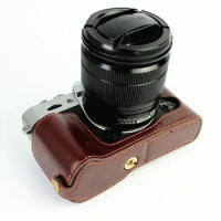Genuine Real Leather Half Camera Case Grip for FUJIFILM FUJI X-T10 X-T20 X-T30