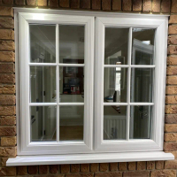 AS2047 Thomas aluminum glass window Georgian style aluminum hanging window glass with strip window