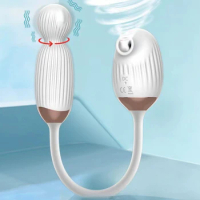 Double head waterproof clit sucker nipple stimulator vibrator