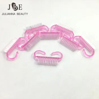 50Pcs Brush For Acrylic UV Gel Nail Art Dust Clean Brush Manicure Pedicure Tool Pink Makeup Washing Care Tool