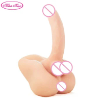 2020 Upgraded New Sitting Love Base Dildo Soft Big Cock Dick Sex Doll Anal Sex Toys for Women Male Lesbian Masturbator Penis