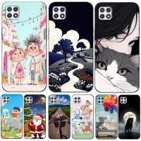เคส Samsung A22 A22S 5G, 6.6 นิ้ว, สำหรับ Samsung Galaxy A22S 5G, ฝาหลัง, เคส TPU สีดำ, น่ารักและมีส