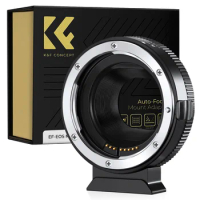 K&amp;F Concept EOS to EOS M II Auto Focus Lens Adapter for Canon EF EFS Mount Lens to Canon EOS M M1 M2 M3 M5 M6 M50 M100 Camera