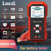 เครื่องทดสอบแบตเตอรี่รถยนต์, Lancol Micro 500, สำหรับแบตเตอรี่ลิเธียม 12V และกรดตะกั่ว, เครื่องวิเคร