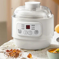 220V Electric Stewing Cooker 800ML Food Cooking Pot Machine Ceramic Slow Stewer Baby Food Cooker