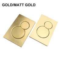 Water Tank Panel Toilet Water Tank Dual Flush Plate Gold For Geberit Sigma01 Cistern Toilet Flush Switch Button Bathroom Parts