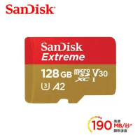 SanDiskExtrememicroSDXCUHS-I(V30)(A2)128GB記憶卡(公司貨)