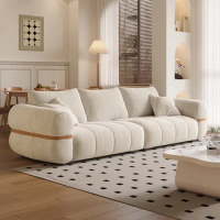 Floor Nordic Living Room Sofas Sleeper Daybed White Couch Accent Chair Luxury Sofares Muebles Para El Hogar Home Furniture
