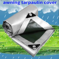 PE 0.32mm Tarpaulin Waterproof Fabric Outdoor Tent Garden Plant Canopy Truck Canopy Waterproof Sunshade Dog House Cover
