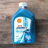 SHELL ADVANCE AX7 10W30 OLI MOTOR MATIC 650ML SCOOPY LED GENIO BEAT 2020 LED 100% ASLI SCAN BARCODE