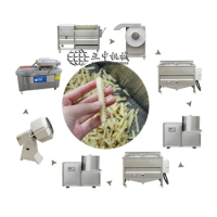 50-300kg Small Scale Semi-automatic French Fries Production Line Potato Chips Making Machine Equipment