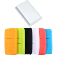 Anti-slip Power Bank Cover for Xiaomi Power Bank USB Powerbank Cover Skin Shell Sleeve Power Bank Case Silicone Protector Case