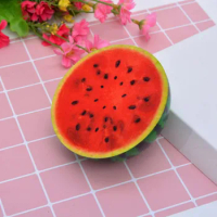 Simulation Fruits Anti-stress Cute Squishy Slow Rising Giant Squishy watermelon Squishi PU Squishy Poo Toys Squeeze Squishes Toy