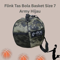 Flink - Tas Bola Basket Size 7 Volley Futsal Army Hijau