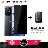Paket 2in1 Tempered Glass Layar Anti Spy Privacy For Xiaomi MI 11T 11T Pro Free Anti Gores Camera