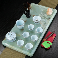 茶具套裝客廳家用簡約現代辦公室中式茶盤功夫茶臺石材小茶盤包郵