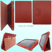 PU Leather Stand Case for iPad 2 / 3 / 4, For iPad 4 ipad2 protective cover for ipad 3 ipad4 handbag case Sleeve Founda