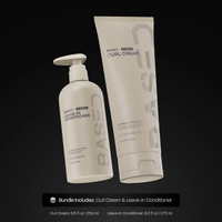 BASED Curly Duo: Premium Non-Toxic Curl Cream & Leave-In Conditioner Bundle - Defines Curls Controls