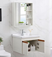 浴室櫃鏡櫃組合衛生間衛浴洗漱臺輕奢現代簡約池洗手洗臉盆櫃