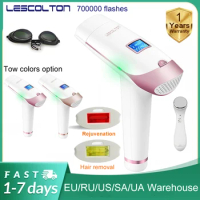Lescolton 2in1 IPL Epilator Hair Removal 700,000 Flashes Painless Hair Remover Machine for Armpits Legs Arms Bikini Line