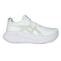 ASICS GEL-NIMBUS 27 女緩衝慢跑鞋-慢跑 運動 休閒 亞瑟士 1012B753-100 白淺灰