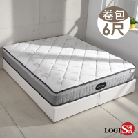 【LOGIS】英格蘭六尺雙人床獨立筒彈簧床(床墊加厚款)