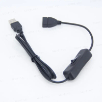 50cm 3.3feet USB 2.0 A Male to A Female Extension connector cable charging Extender Black power 303 