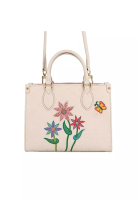 Louis Vuitton 二手路易威登草間彌生 Monogram Giant Empreinte Flower Onthego PM