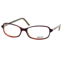 【ANNA SUI 安娜蘇】個性時尚造型平光眼鏡(紅 AS00302)