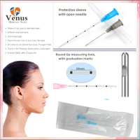 Medical Sterile microcannula 20pcs 14G 90mm Blunt Tip Micro Cannula Needle for Injectable Hyaluronic Acid Fillers