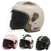 Retro half face racing helmet Scooter Motorcycle dual lens Helmet for winter summer Sunscreen unisex open face For Harley Vespa