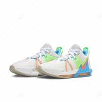NIKE 耐吉 籃球鞋 運動鞋 包覆 緩震 男鞋 白綠藍 DM1122-003 LEBRON WITNESS VII EP (3B3309)
