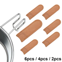 Leather Sierra Bowls Handle Cover Practical Sierra Cup Scaldproof Holder Sleeve Sierra Bowls Handle Sleeve for camping cookware