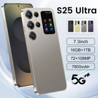 【รับประกัน 1 ปี】NEW S25 โทรศัพท์มือถือ 5Gสมาร์ทโฟน เครื่องใหม่ จอ HD 7.5 นิ้ว 16GB+512GB 6800mAh 24M