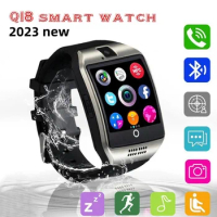 2023 Q18 Bluetooth-compatible Smart Watch With Cam Facebook Whatsapp Twitter Sync Sport Smartwatch Support SIM Card PK A1 T100