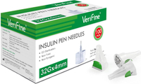 Insulin Pen Needles 32G 4mm Ultra Fine Pen Needles for Insulin Injection Compatible with Most Insuli