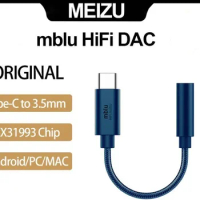 Original Meizu mblu HiFi DAC/mblu HiFi DAC Pro Earphone Amplifiers Adapter Hifi TYPE C To 3.5MM Audio Adapter CX31993 Chip 600Ω