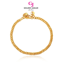 GJ Jewellery Emas Bangkok Emas Korea 24K Gold Plated Fashion 5.0 Sauh Bracelet Gelang Tangan Rantai