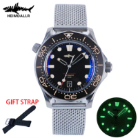 Heimdallr Sea Ghost Men's Dive Watch Black Dial Titanium Case 200M Water Resistance Sapphire NH35A Automatic Movement Wristwatch