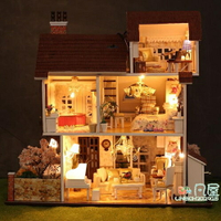 DIY小屋 都挺好同款diy小屋房子模型diy手工創意大型別墅日式拼裝玩具禮物 交換禮物 母親節禮物
