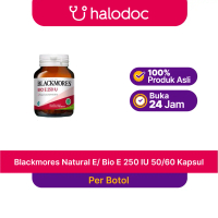 Blackmores Natural E 250 IU 50 Kapsul - Suplemen Kesehatan