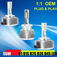 plug &amp; play car 55W LED D1S D2S D3S D4S canbus OEM AUTO D8S led headlight kit