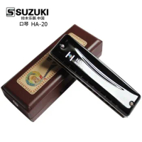 Original Suzuki HA-20 Promaster Hammond Professional 10-Hole Diatonic Harmonica / HA20 Blues Harp , Key of C