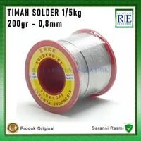 Timah Solder ERKE 1/5kg 200gr Solder Core Wire 0,8mm (60/40) ASLI