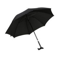 PUSH!戶外用品可調節長短雨傘拐杖傘登山杖(加固型)I74