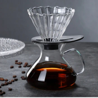 Dripping Pot Coffee Accessories Hand Brew Coffee Maker Heat-resistant Glass Filter Cup Household Use Kettle Barista Drip Set Bar