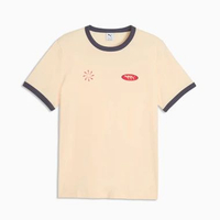 PUMA Baju Casual / Kasual Pria FUTURE.PUMA.ARCHIVE Ringer Tee Buttercream - 636717 88 L