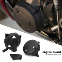 Daytona660 Motorcycle Accessories Side Engine Cover Protection Case Black New For Daytona 660 DAYTONA 660 2024