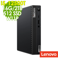 【Lenovo】i5迷你商用電腦(M70q/i5-12500T/16G/512G SSD+2TB HDD/W11P)